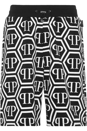 Philipp Plein Monogram drawstring track shorts