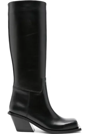 Gia Borghini Square-toe leather boots