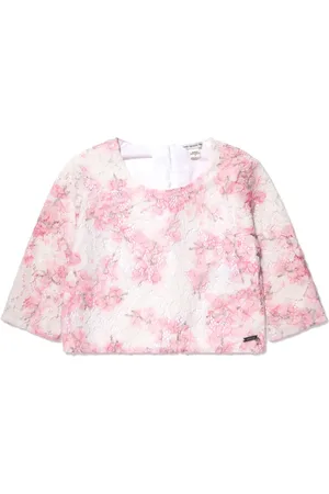 Guess Floral-lace cropped top