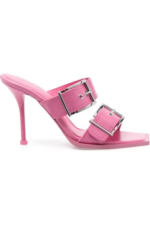 Alexander McQueen 100mm buckled leather sandals