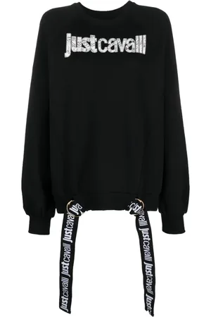 Roberto Cavalli Logo-print cotton sweatshirt