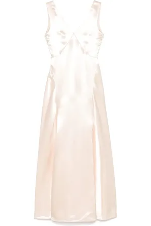 Serafini Satin-finish maxi skirt