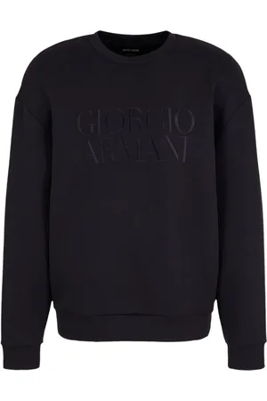 Giorgio Armani Logo-embroidered round-neck jumper