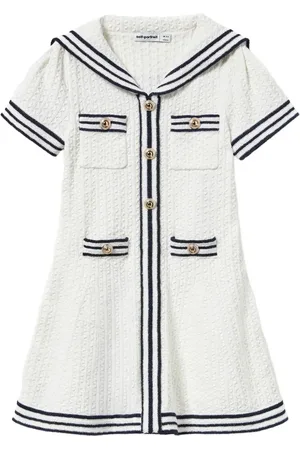 Self-Portrait Textured knitted dress