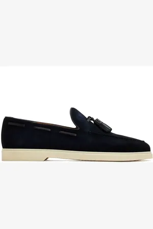 Magnanni Tassel-detail suede loafers