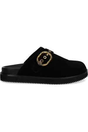 Kurt Geiger Buckled suede mules