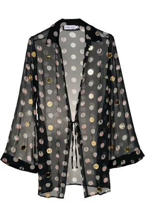 AMIR SLAMA Graphic-print silk blouse