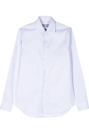 CANALI Micro-dot cotton shirt