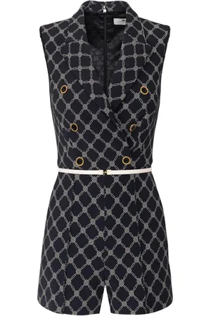 Elisabetta Franchi Diamond pattern jumpsuit