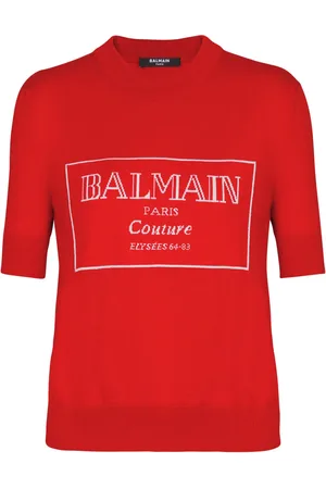 Balmain Logo-intarsia T-shirt