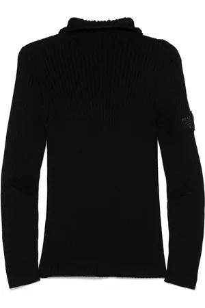 Prada Ribbed-knit hoodie