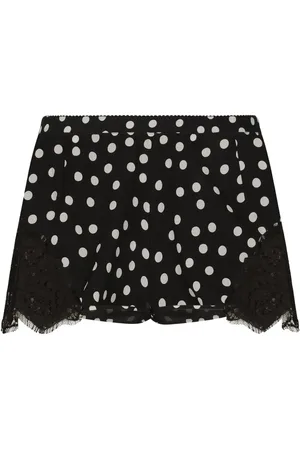 Dolce & Gabbana Polka-dot silk-blend shorts