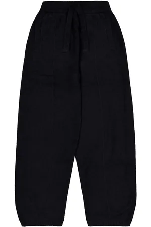 LANEUS Elasticated drawstring track pants