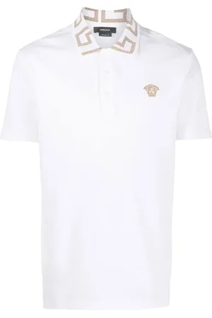 VERSACE Greca short-sleeved polo shirt