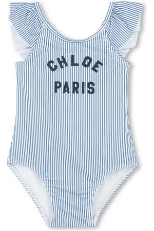 Chloé Logo print swimsuit