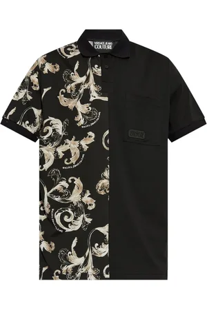 VERSACE Barocco-print polo shirt