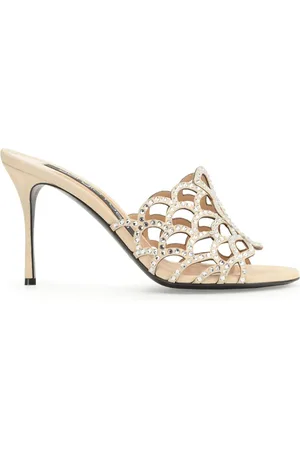 Sergio Rossi Sr Mermaid 90mm leather mules