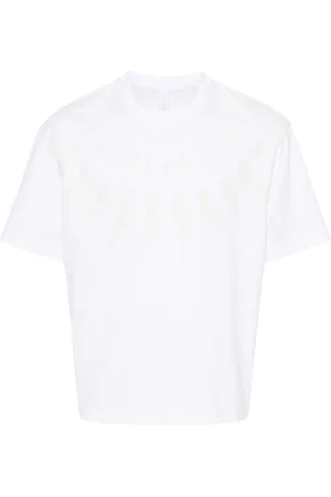 Neil Barrett Thunderbolt-print cotton T-shirt