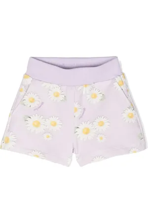 MONNALISA Daisy-print stretch-cotton shorts