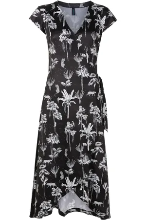 Lygia & Nanny Falcao V-neck midi dress