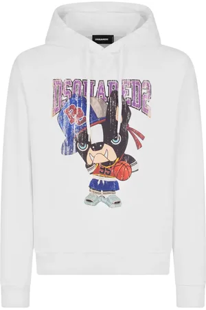 Dsquared2 Graphic-print cotton hoodie
