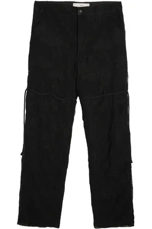 SONG FOR THE MUTE Lace-appliqu??d trousers