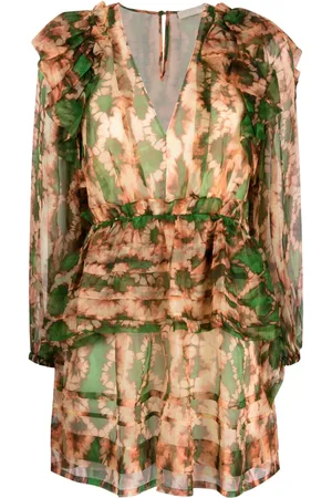 ULLA JOHNSON Adelaide abstract-print silk minidress