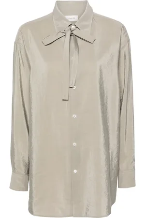 LEMAIRE Tie-detail satin shirt
