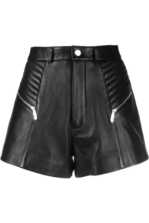 Philipp Plein Zipper-detail leather shorts