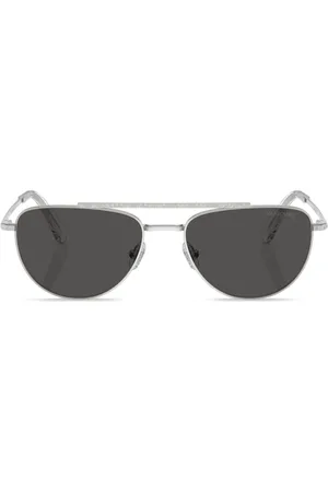 Swarovski Crystal-embellished pilot-frame sunglasses