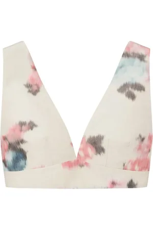 Serafini V-neck floral top