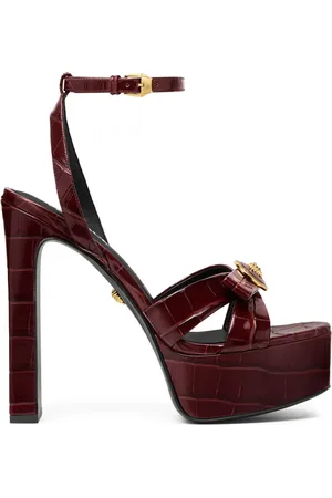 VERSACE 140mm Gianni Ribbon sandals