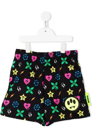 BARROW Monogram-pattern casual shorts