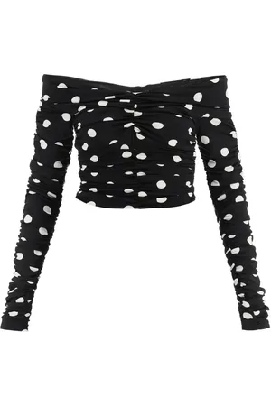 MAGDA BUTRYM Polka dot-print crop top
