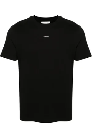 Sandro Logo-embroidered cotton T-shirt