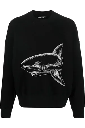 Palm Angels Split Shark crew-neck sweatshirt