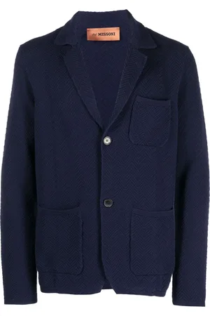 Missoni Zig-zag weave single-breasted jacket