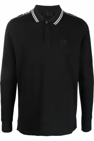 Philipp Plein Logo-tape cotton polo shirt