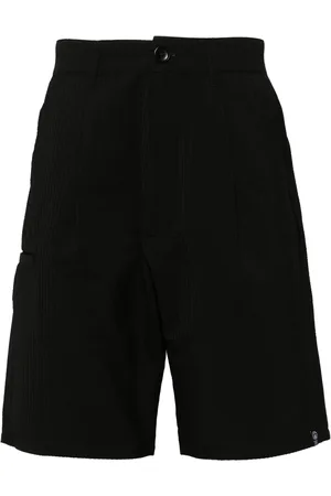 Izzue Logo-embroidered straigh-leg shorts