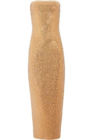 Retrofete Boa Embellished knit long dress