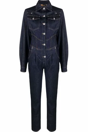 Philipp Plein Slim-cut denim jumpsuit
