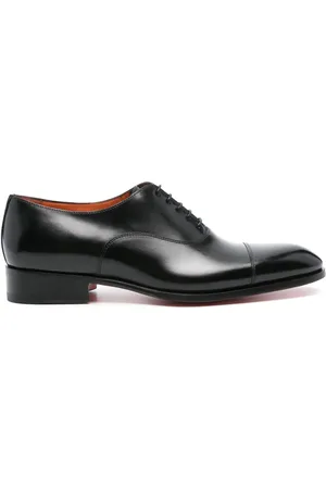 santoni Polished leather Oxford shoes