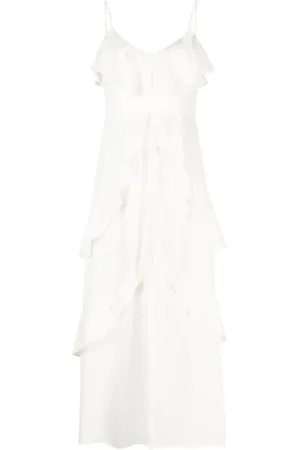Twin-Set Ruffled maxi slip dress