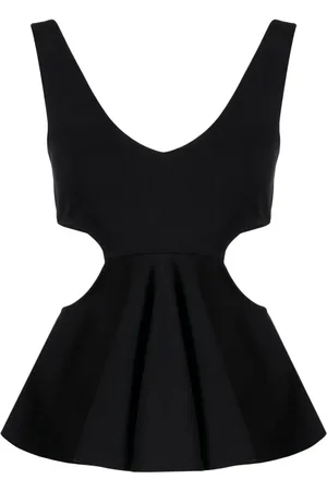 GOEN.J Cut-out ruffled top