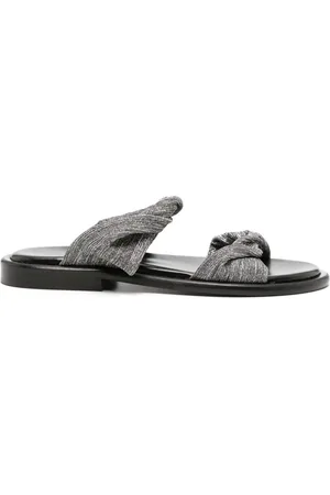 IRO Twist Glitter flat slides