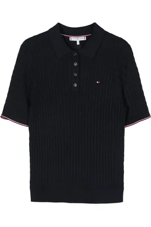 Tommy Hilfiger Logo-embroidered knitted top