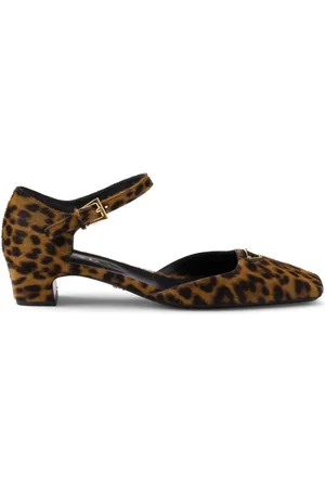 Prada 35mm leopard-print pumps
