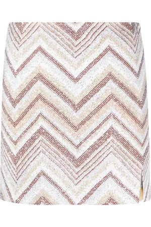 Missoni Sequin-embellished zigzag-woven miniskirt