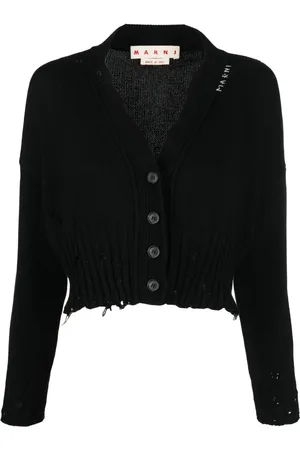 Marni Distressed cropped cardigan