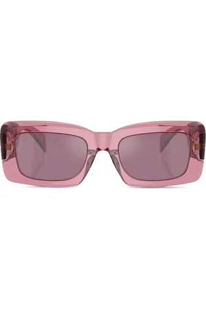 VERSACE Logo-plaque square-shape sunglasses